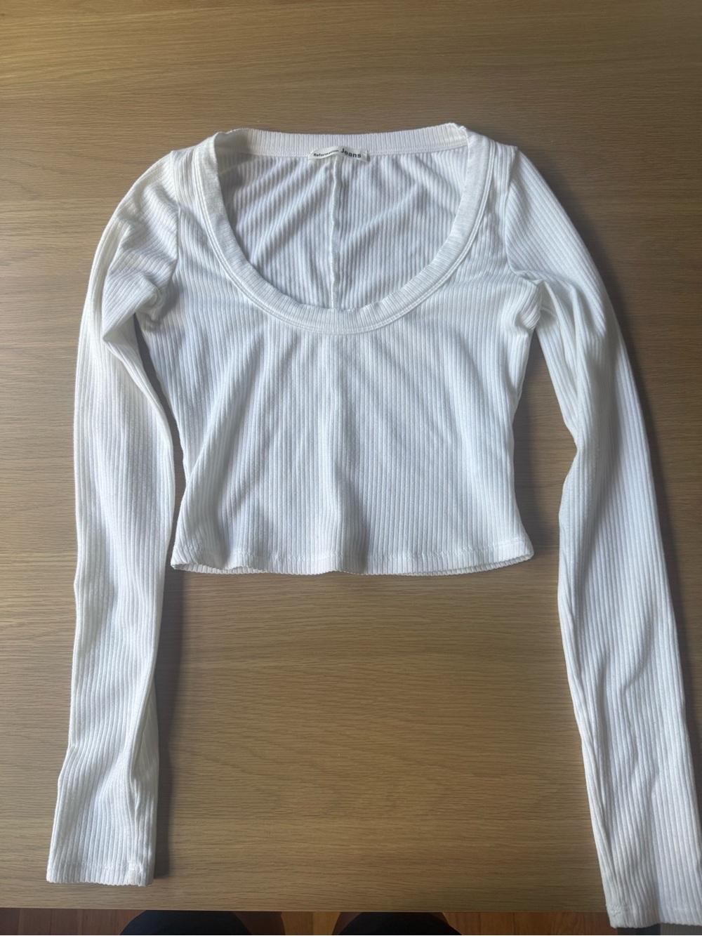 Reformation Ribbed Longsleeve top in XS